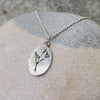 Birth Flower Necklace: January sterling silver
