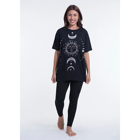 Sure Design Shirt Sun Moon Black