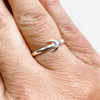 Ring crescent moon sterling silver