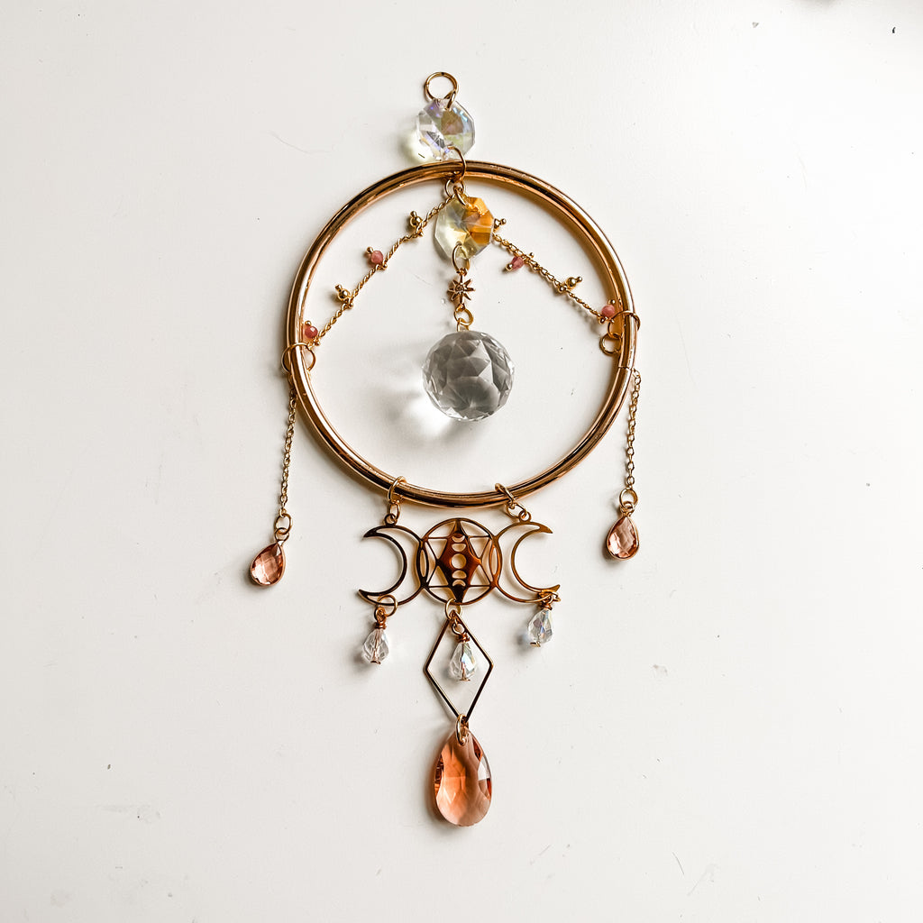 Triple moon suncatcher