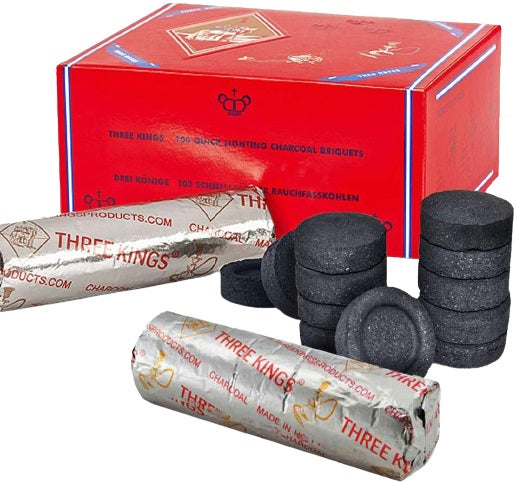Three Kings 33mm charcoal tablets