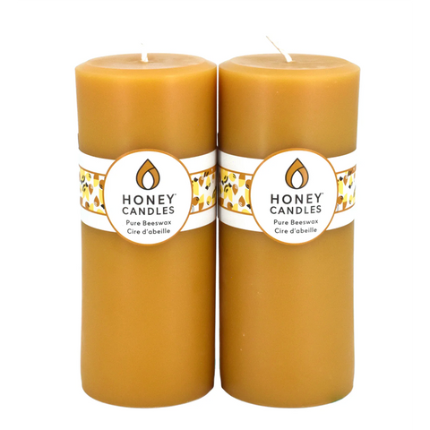 Beeswax Candle Pillar 7x3