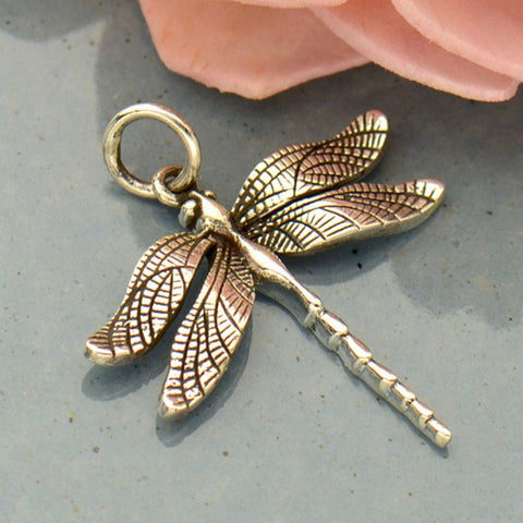 Pendant dragonfly sterling silver