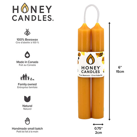 Candle Beeswax Pair 6