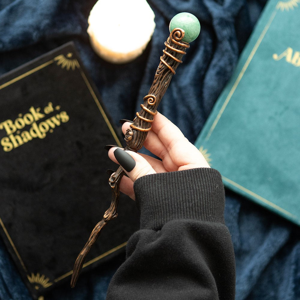Wand: Abundance Green Aventurine