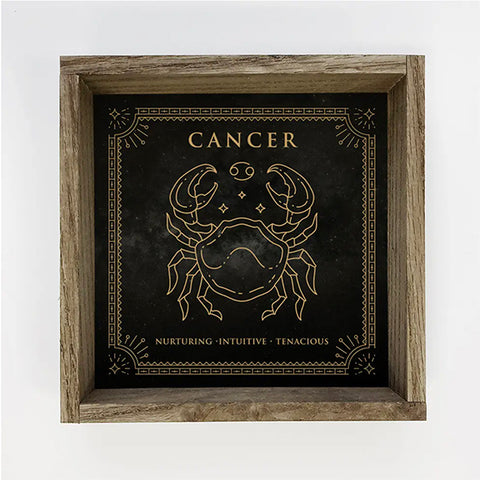 Zodiac Horoscope Sign Canvas/Wood Wall Art - Cancer