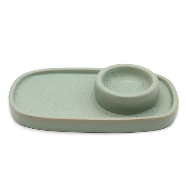 Ceramic Palo Santo Burner (6.5 in.) - Sage Green