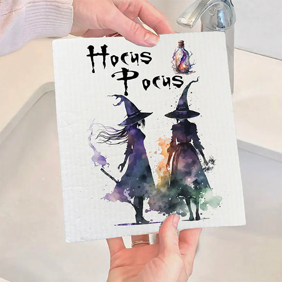 Dish Cloth Hocus Pocus Witches