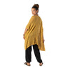Kimono Mid Length Popcorn Knit - mustard