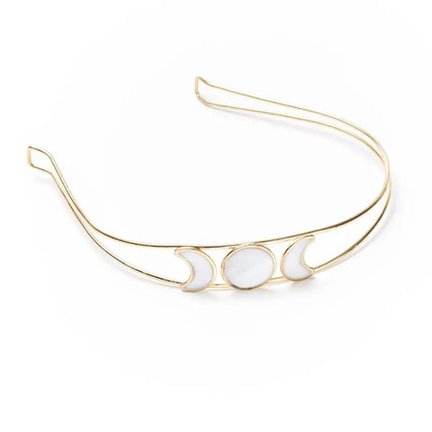 Moon Phase Headband - Mother of Pearl