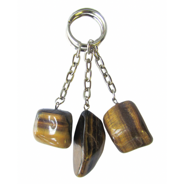 Keychain - Tiger Eye Tumbled