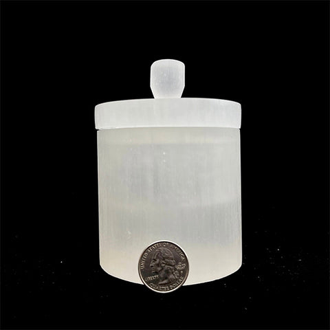 Selenite Jar with Lid 10cm