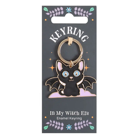 Keyring In My Witch Era Gothic Bat Cat