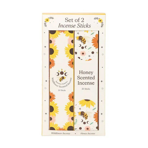 Set of 2 Honey and Wildflower Summer Incense Stick Packs