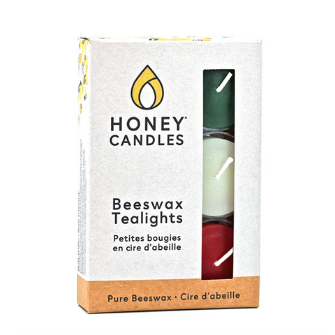 6 Pack of Coloured Beeswax Tealight Candles