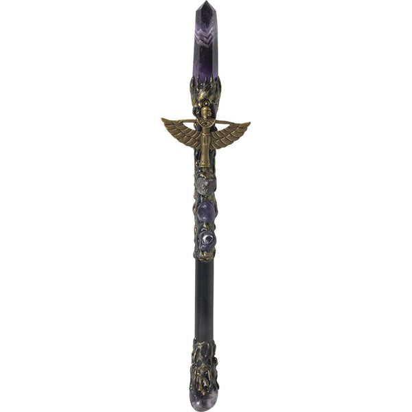 Wand - Amethyst Point w/ Isis