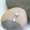 Necklace carded goddess stone sterling silver