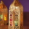 Chakra Lantern Large Gold Finish