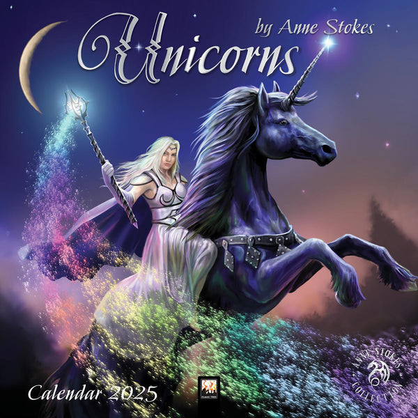 Wall Calendar 2025 Unicorns by Anne Stokes