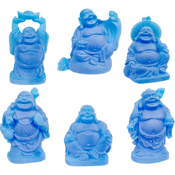 Statue buddha frosted set of 6 Glow in the Dark