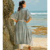Kimono Bone Tie Dye - grey & white