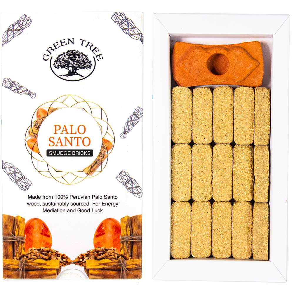 Green Tree Incense Bricks: Palo Santo 15 pack
