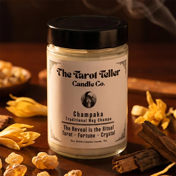 Tarot Reveal Candle: Champaka (Nag Champa)