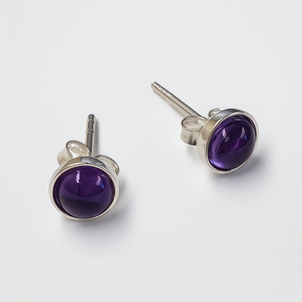 Earrings Amethyst - Sterling Silver