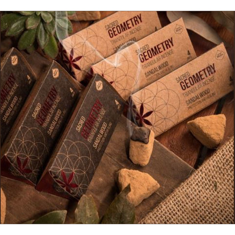 Sacred Geometry Triangular Incense - Sandalwood