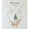 Birth Flower Necklace: December sterling silver