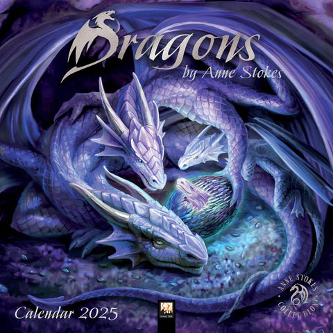 Wall Calendar 2025 Dragons by Anne Stokes