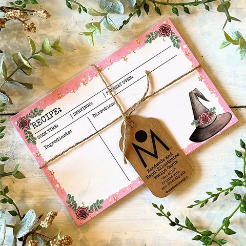 Hand Illustrated Recipe Cards - Witch Hat