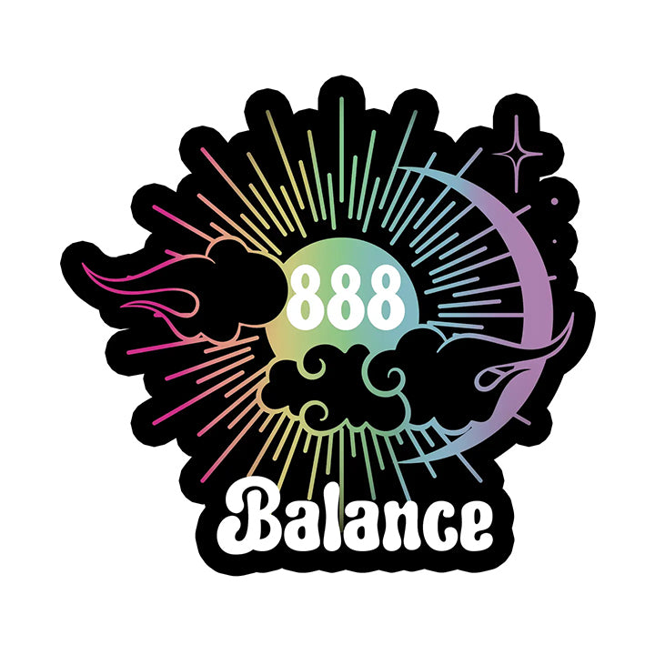 Vinyl Sticker: 888 Angel Number
