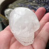 Gemstone skull clear quartz 1.5”