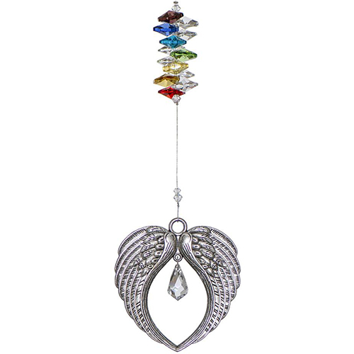 Pewter suncatcher Angel Wings