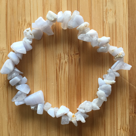 Bracelet chip blue lace agate