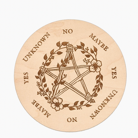 Pendulum Board - Floral Pentacle 6