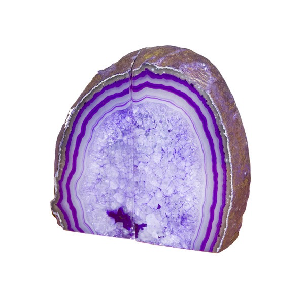 Agate Bookend purple large