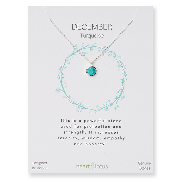 Birthstone Necklaces December Turquoise