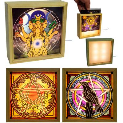 Wood Frame USB Light - Pagan