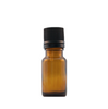 Bottle amber 10ml with black cap (1 bottle)