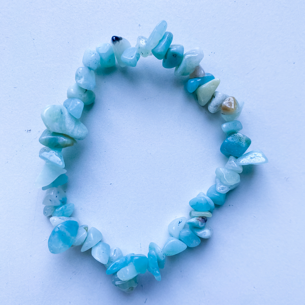 Bracelet chip amazonite