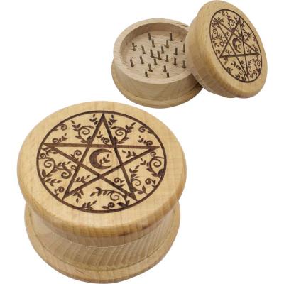 Wood grinder for herbs - pentacle