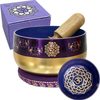 Singing bowl 5” crown chakra purple