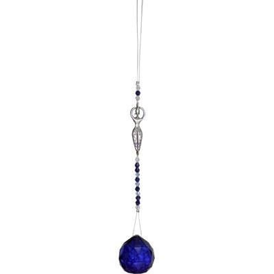 Hanging Crystal Blue Sphere/Goddess 30mm