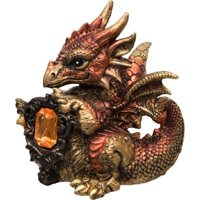 Dragon baby 4.5” with copper crystal