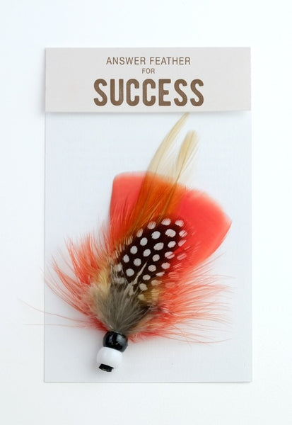 Answer Feather for Success