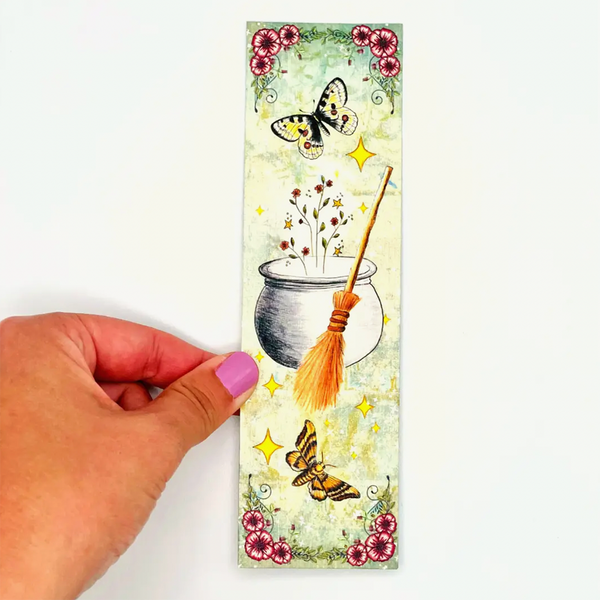 Handmade bookmark - Cauldron