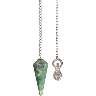 Pendulum Ruby Zoisite with Goddess