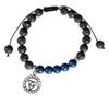 Chakra bracelet lapis lazuli & lava third eye